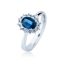 Anello Mirco Visconti Donna in Oro bianco Zaffiro 0.92 Ct Z681/B20Z - Z681/B20Z